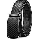 BOSTANTEN Mens Belt Leather Ratchet Belt For Men Dress and Casual with Adjustable Buckle, Trim to Fit