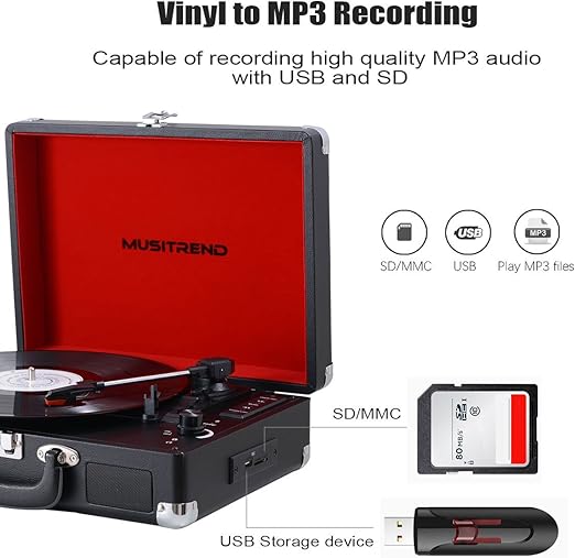 musitrend bluetooth turntable