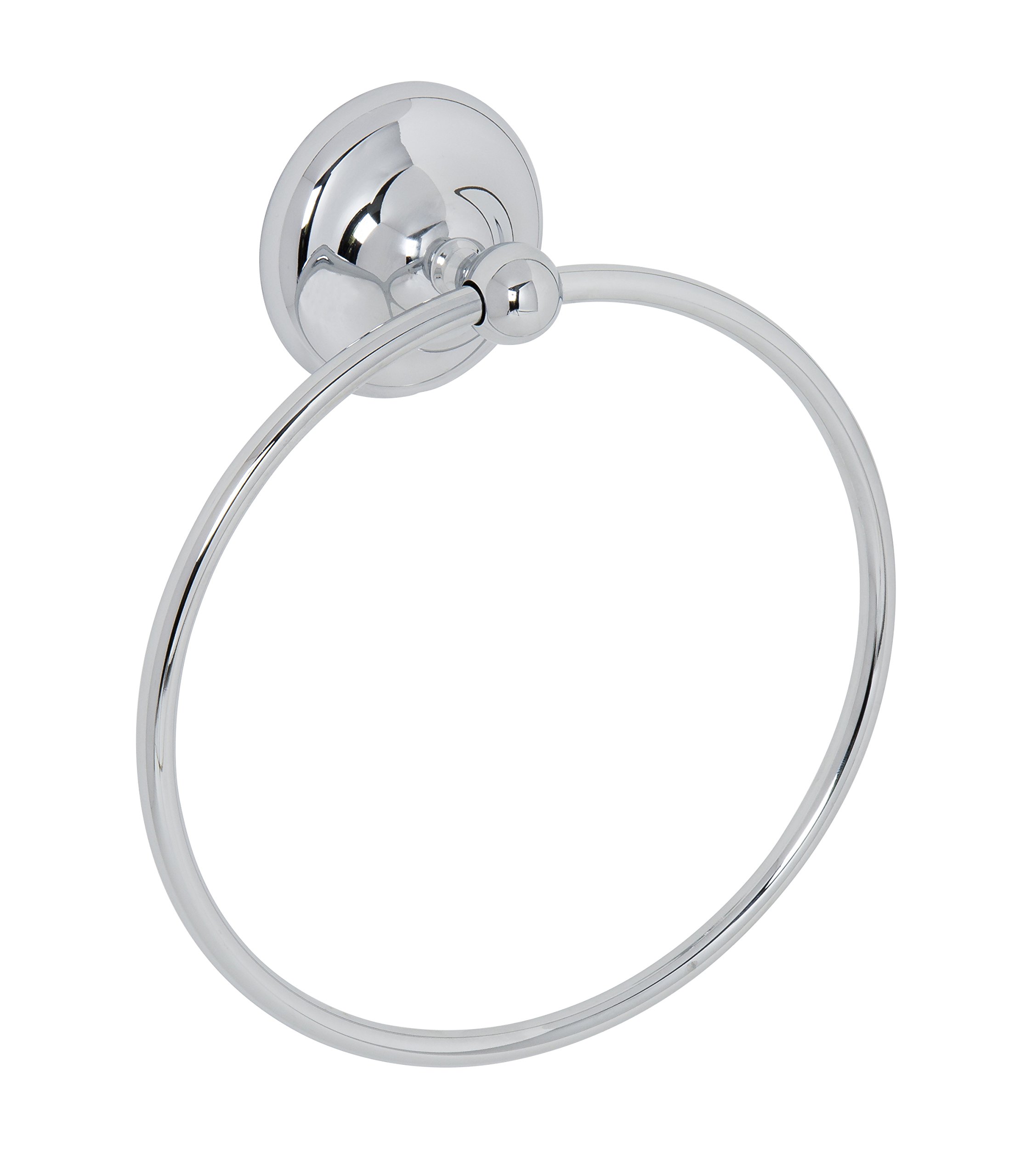 Croydex Flexi-Fix Grosvenor Chrome Easy to Fit Towel Ring , QM701541