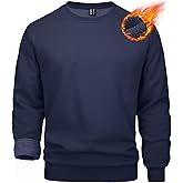 MAGCOMSEN Men's Crewneck Sweatshirt Long Sleeve Casual Warm Fleece Pullover