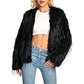WELLATENT Fur Coats For Women, 2025 Plus Size Mongolian Faux Fuzzy Jacket Fluffy Long Sleeve Winter Coat with Pockets.