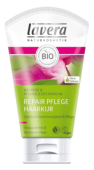 lavera rosenmilch repair haarkur haarpflege fur strapaziertes und trockenes haar 125 ml
