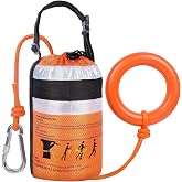 HOKINETY Water Rescue Throw Bag - 3/10 Inch Rope with 50FT /70FT/100FT Length Up to 1900lbs Tensile Strength Throwable Flotation Device - Emergency Safety Equipment for Kayak Raft Boat