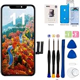EFAITHFIX for iPhone 11 Screen Replacement LCD | 6.1 inch FHD LCD assembly, 3D Touch display for A2111,A2223,A2221, repair tools kit, waterproof adhesive, tempered glass