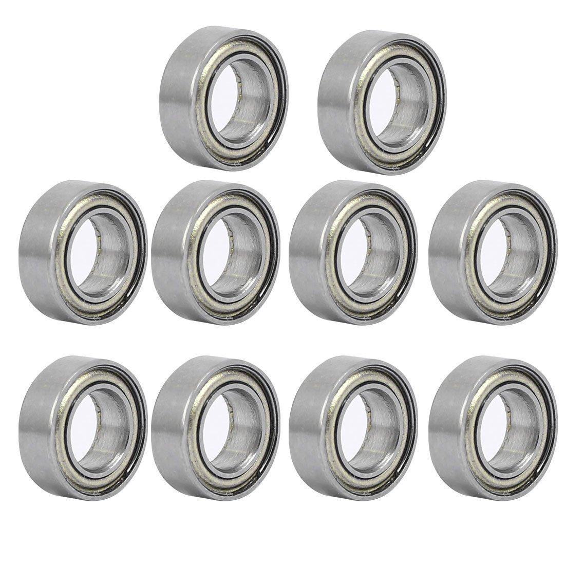 sourcingmap MR95ZZ 5mmx9mmx3mm Double Shielded Deep Groove Radial Ball Bearing 10pcs