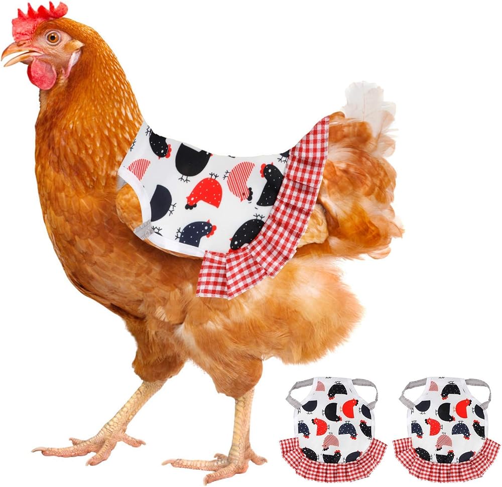 Fdit Hen Saddle Apron Chicken Feather Protector Rooster Claw Guard Elastic Fit