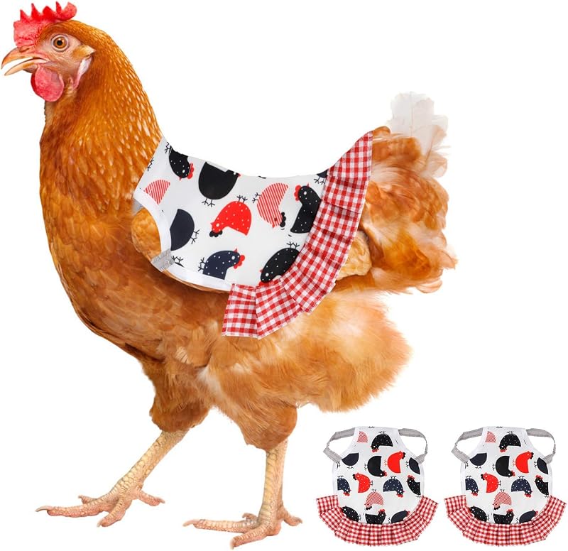 Fdit Hen Saddle Apron Chicken Feather Protector Rooster Claw Guard Elastic Fit