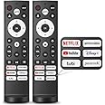 【Pack of 2】 for Hisense TV Remote Replacement, Compatible with Hisense Google UHD ULED QLED 4K Smart TVs