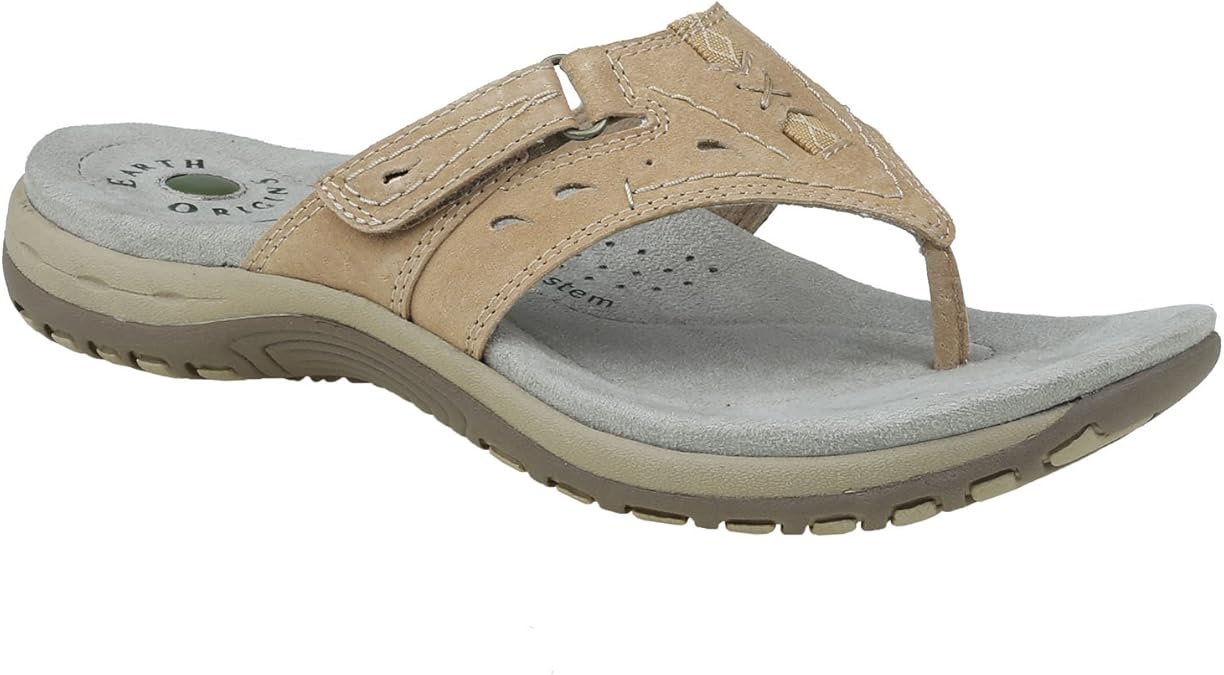 Earth Origins Women's, Sara Thong Sandal Honey 12 M Flip