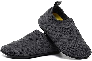 SLEVEL Comfort Toddler Slippers Lightweight Little Kids Indoor Non Slip Grip Around The House Home Shoes for Boys Girls