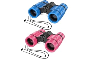 ESSENSON Binoculars for Kids Toys Gifts for Age 3-12 Years Old Boys Girls Kids Telescope Outdoor Toys for Sports and Outside Play Hiking, Bird Watching, Travel, Camping, Birthday Presents (Set of 2)