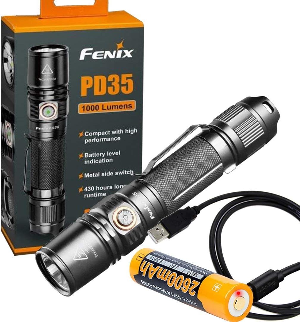 Fenix PD35 2018 Edition V2.0 - Comes with Free Fenix 18650 Battery.