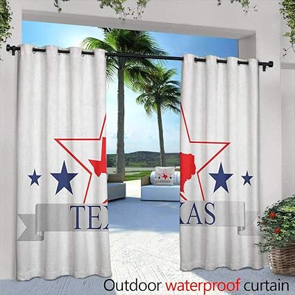 Amazon Com Loveeo Texas Star Curtains For Living Room San