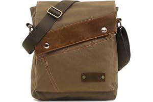 Sechunk Canvas Shoulder Bags Crossbody Bags Messenger Bags Purse Daypack for Men Women