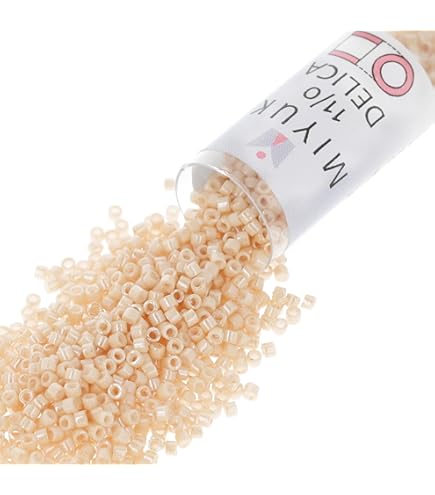 Amazon.com: Miyuki Delica 11/0 Cylinder Seed Beads - Galv