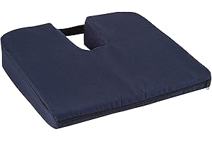 DMI Gradual Slope Seat Cushion for Coccyx, Sciatica and Tailbone Pain Used With Dining Room Chairs, Desk Chairs, Car Seats or