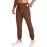CRZ YOGA Men's Stretch Joggers - 29'' Slim Fit Workout Lightweight Athletic Running Track Pants with Zip Pockets