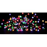 Good Tidings LED Comp Cherry 500 Multi Twinkle 36' Black Wire