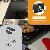 VANROUG 4Pcs Stainless Steel Stove Gap Covers Adjustable 13.8-27.5in Black view 4
