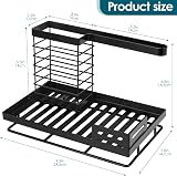 Sinnsally Kitchen Sink Tidy Caddy Storage Organizer with Drip Tray view 2