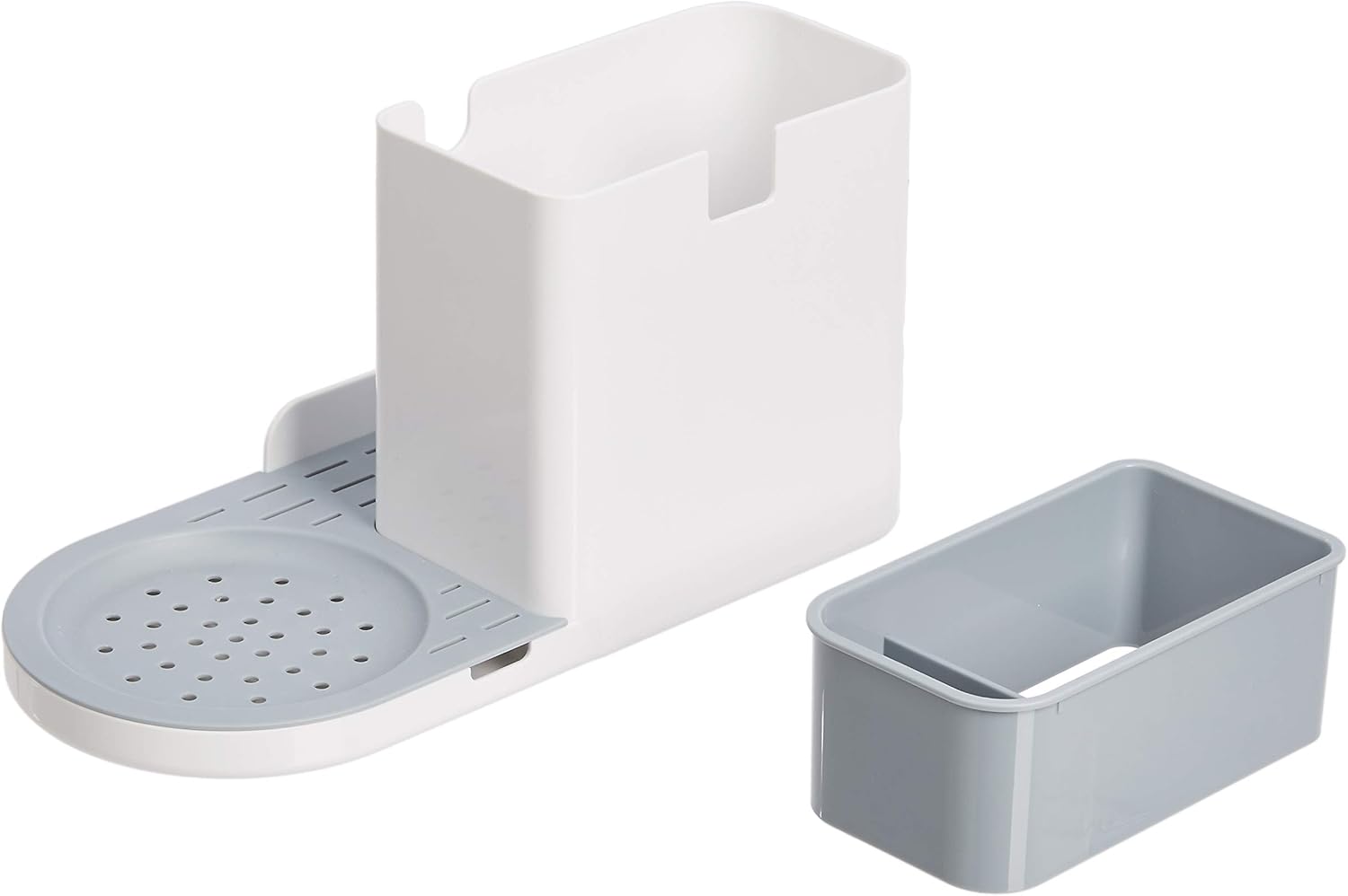 Amazon Basics Kitchen Sink Organizer/Sponge Holder, Large, White - Image 5