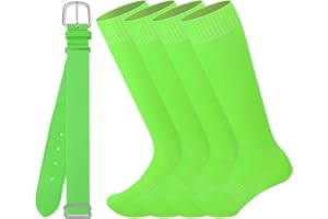 Ultrafun Kids Youth Baseball/Softball Socks and Belt Combo Set for Boys Girls