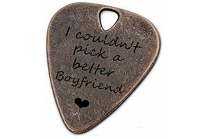 JUPPE Birthday Gifts For Boyfriend, I Cloudn't Pick A Better Boyfriend Guitar Pick, Bronze Metal Music Gifts For Boyfriend (I Cloudn't Pick A Better Boyfriend)