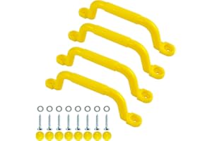 KINSPORY 10.6'' Climbing Handles, 4pc Playground Safety Handles Set, Kids Hand Grips for Swing Set, Climbing Frame, Play House, Climbing Frame