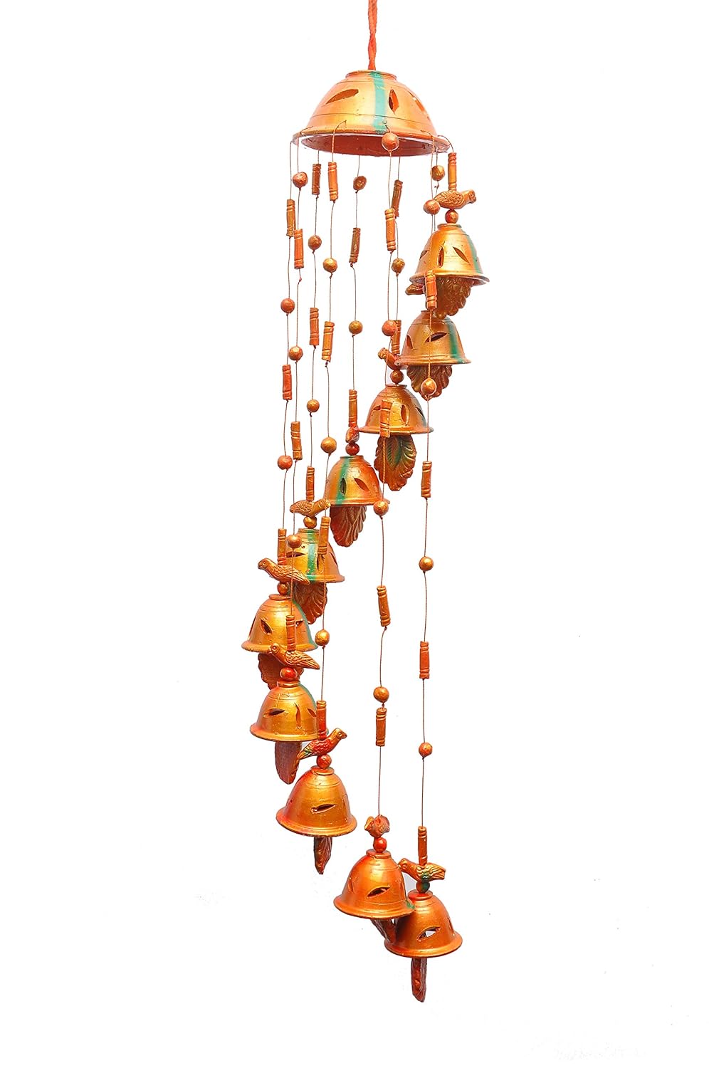 Chennaipots Wind Chimes 10 Bells (Terracotta_Multi_12 x 16 Inc) Amazon