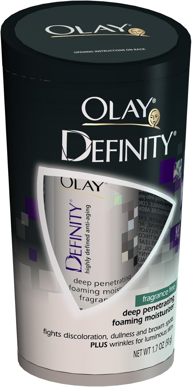 olay definity deep penetrating foaming moisturizer