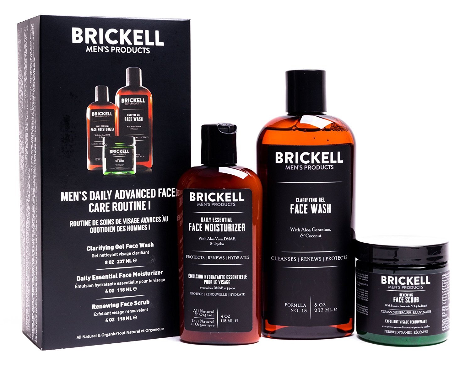 brickell men's clarifying gel face wash