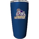 James Madison Dukes 16 oz Insulated Stainless Steel Tumbler Straight - Navy. Officially Licensed Collegiate Product