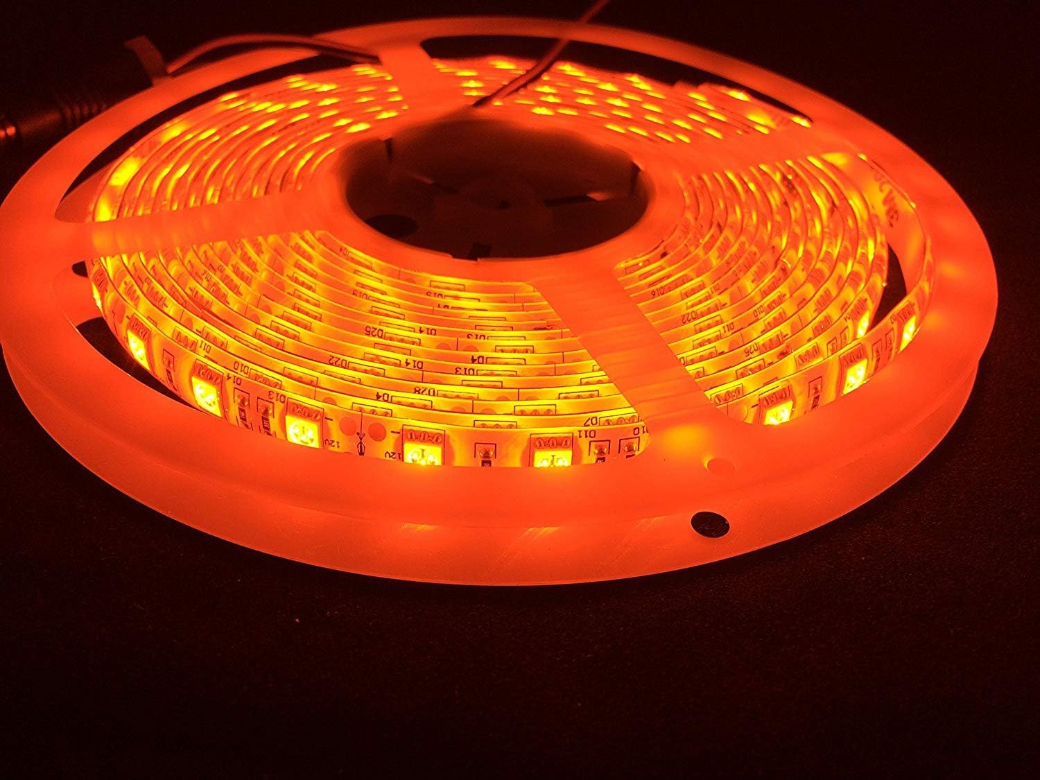 iNextStation 16.4ft Orange LED Flexible Strip Light Lamp 3528 SMD 5M