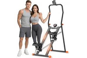 EPHESPORT Stair Stepper for Home Gym, 2.0 Stair Climber with 3-Level Adjustable Resistance ＆ Height, Non-Slip Pedals, Digital Display, Phone Holder, Full-Body Cardio Workout Equipment for Women Men