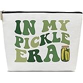 Ythuil Funny Pickle Gifts for Pickle Lovers, Cool Gifts for Best Friends, Makeup Travel Toiletry Bag, Thank You Present for Women, Birthday Present for Sister, Teen, Bestie, Daughter, Niece, Bff