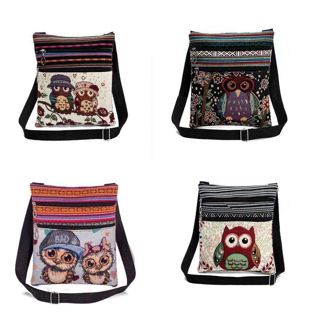 pairris Borsa a tracolla Messenger in stile etnico creativo da donna Borse a tracolla