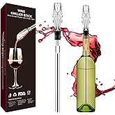 Wine Chiller Stick Wine Aerator, Premium Iceless Wine Chilling Rod, Aerating Pourer and Decanter Spout - Wine Accessories Gif