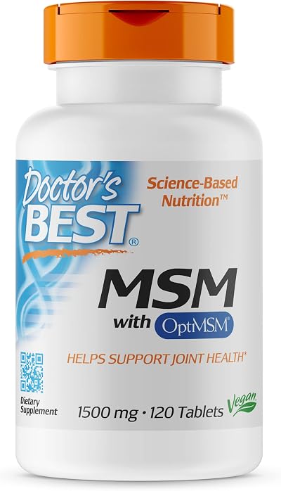 Doctor's Best MSM with OptiMSM Vegan 1500mg 120 Tablets