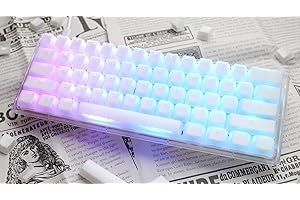 Ducky ONE 3 Aura RGB Hot-Swappable Mechanical Keyboard Double-Shot PBT Keycaps Cherry MX Silent Red Switches, Anti-Ghosting D