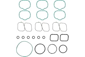 Wollvon Lower and Upper Intake Manifold Gasket Set MS 97118 AMS11821 Compatible with Ford Edge Flex Fusion Taurus X 3.5L, Lincoln MKS MKT 3.7L MKX MKZ 3.5L, Mazda 6 CX-9 CX-9 Mercury Sable 3.5L