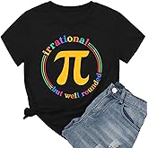 Ithalt Pi Day Shirt for Women: Happy Pi Day Shirts Funny Math Teacher T Shirts Pi Day Gifts Tops