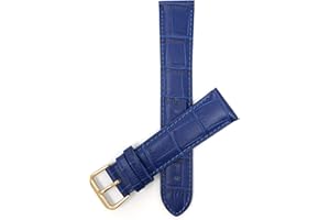 Bandini Leather Watch Band - Alligator Pattern Watch Strap - 12mm, 14mm, 16mm, 18mm, 20mm, 22mm, 24mm, 26mm - 15 Colors - For