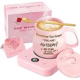 Coffee Mug Warmer & You are Awesome Mug Set, Coffee Gifts Set for Women Christmas, Coffee Warmer with 3 Temperature Setting, Coffee Warmer for Desk Auto Shut Off, Office Gifts for Women Christmas