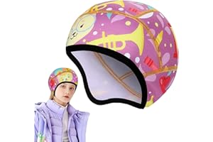 A/V Kids Helmets,Kids Cooling Skull Helmets Liner - Lightweight Teens Thin Skull Caps Ears Beanie Child Running Hats for Boy 