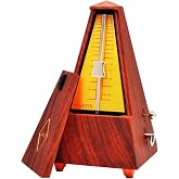 HOSEYIN Mechanical Metronome, Wood Grain Metronome for Piano, Guitar, Violin,Drums and Other Instruments(Wood Grain)