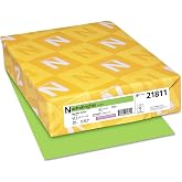 Wausau Papers Neenah Paper 21811 Astrobrights Colored Cardstock, 8.5&rdquo; x 11&rdquo;, 65 lb/176 GSM, Martian Green, 250 Sheets
