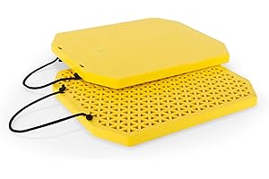 Camco 44545 Heavy-Duty Extra-Large Stabilizer Jack Pads with Handle - Prevent Trailer Jacks from Slipping Into Soft Ground - 