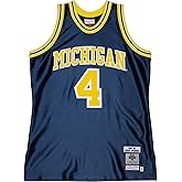 Mitchell & Ness - University of Michigan Mens 1991-92 Univ. of Michigan Road Jersey