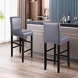 YISUN Bar Stool Covers, Stretch Waterproof PU Bar