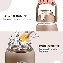 kytffu 42oz Glass Water Bottles with